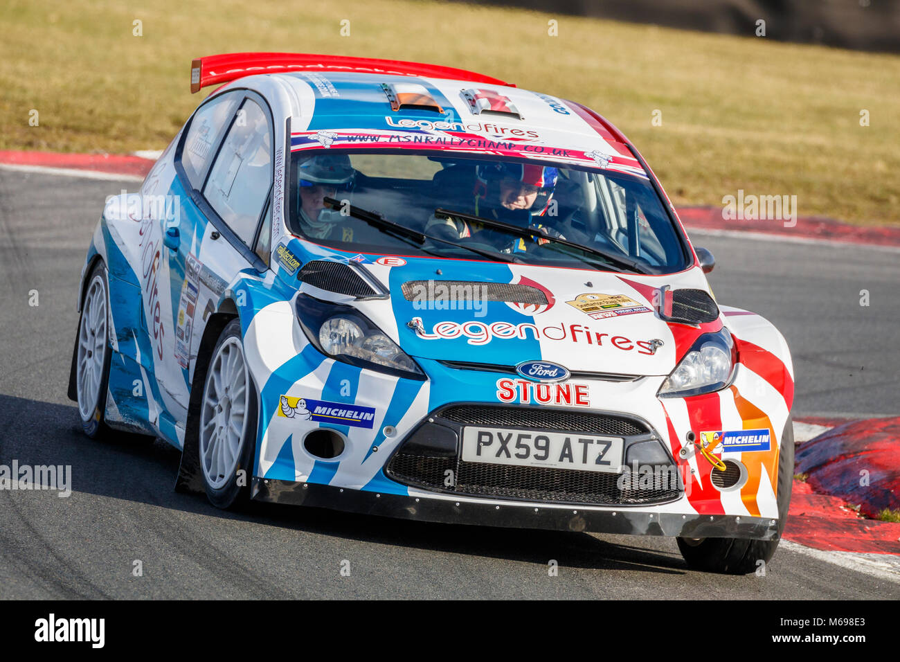 John Stone and Tom Woodburn in their Ford Fiesta NRC at the 2018