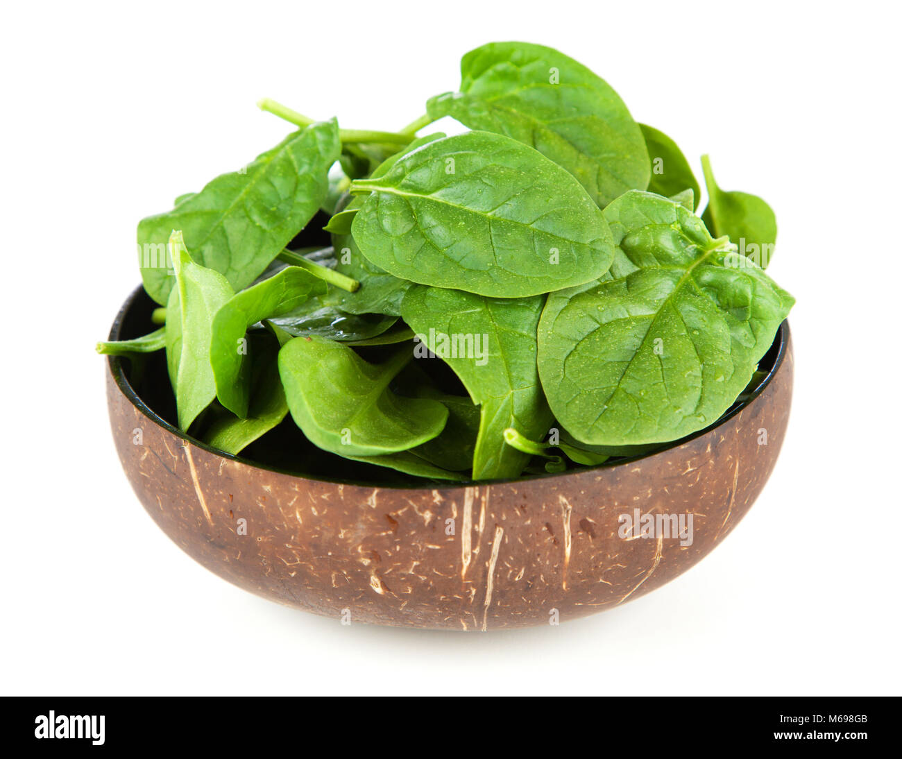 Baby spinach leaves Stock Photo