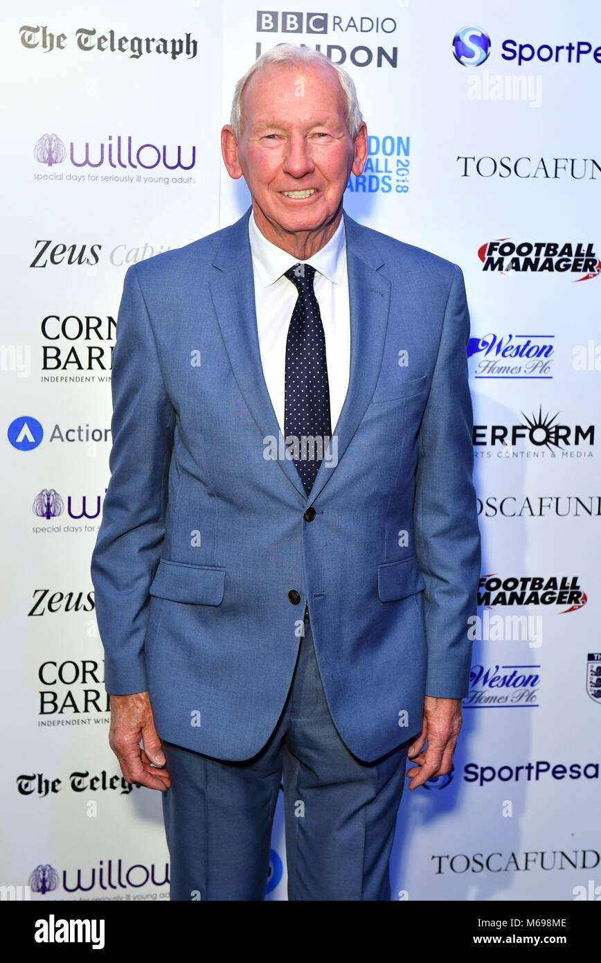 Bob Wilson arriving for the 2018 London Football Awards at Battersea ...