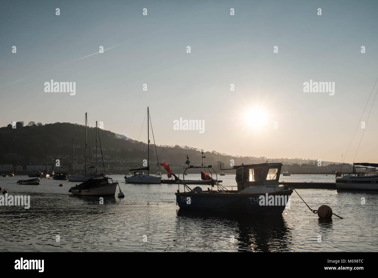Sunset Over The River Teign In Teignmouth Devon UK Stock Photo Alamy Sunset Over The River Teign In Teignmouth Devon UK Stock Photo Alamy