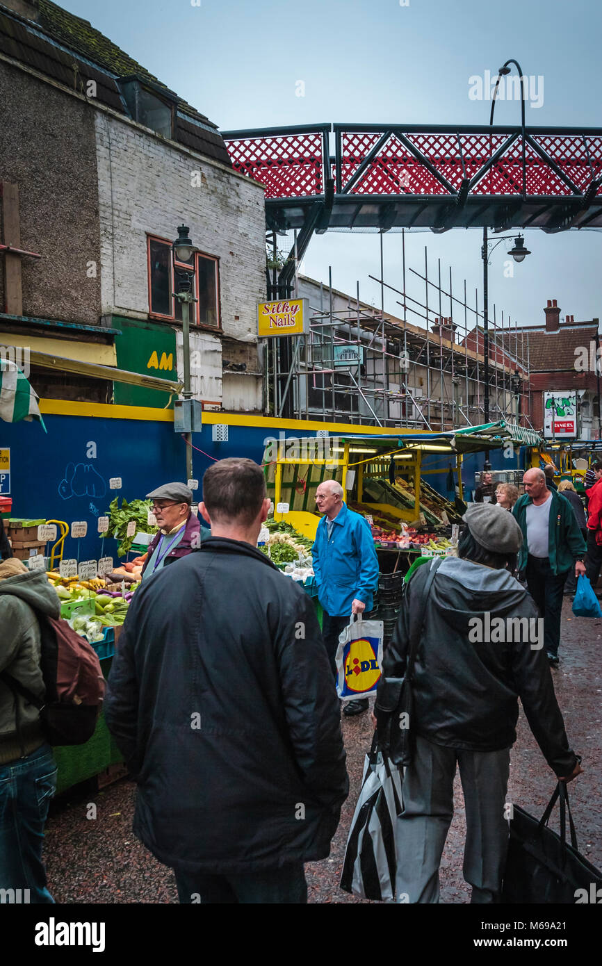 Surrey Street Market, Surrey Street, Croydon, London Borough of Croydon, Greater London Stock Photo