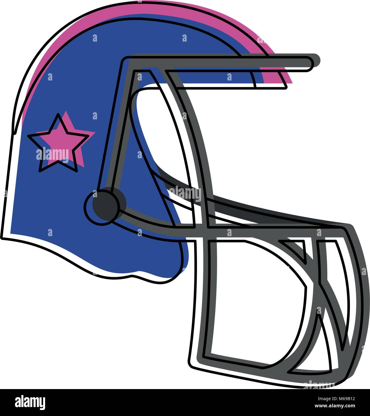 American football helmet Stock Vector Image & Art - Alamy