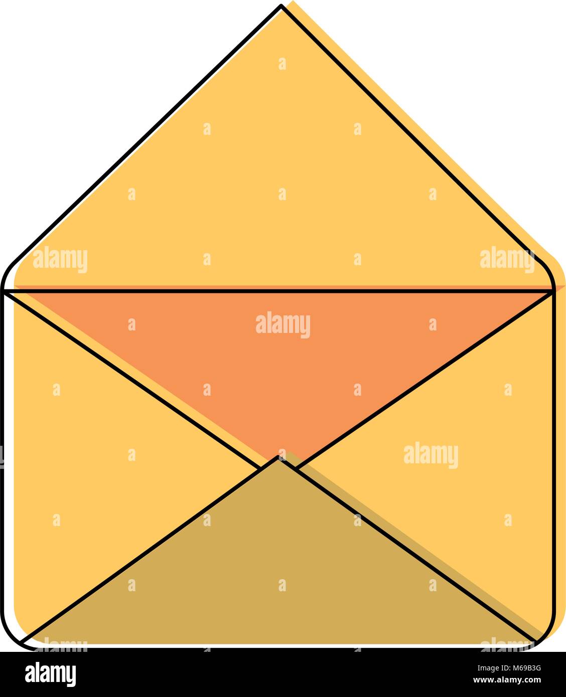 Envelope open symbol Stock Vector Image & Art Alamy