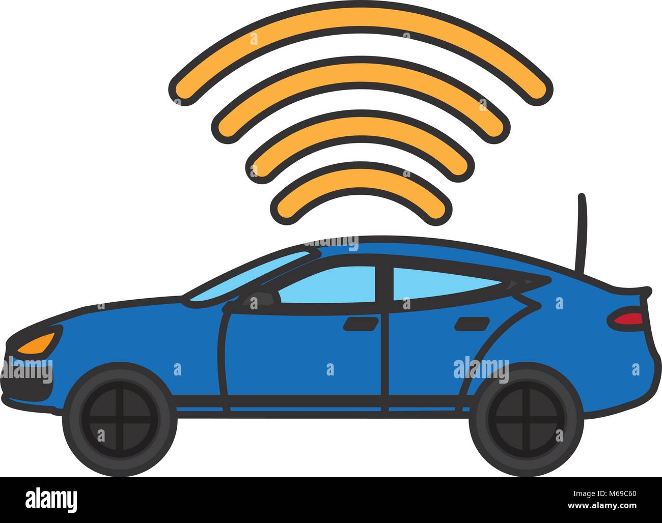 car transport with digital wifi connection Stock Vector Image & Art Alamy