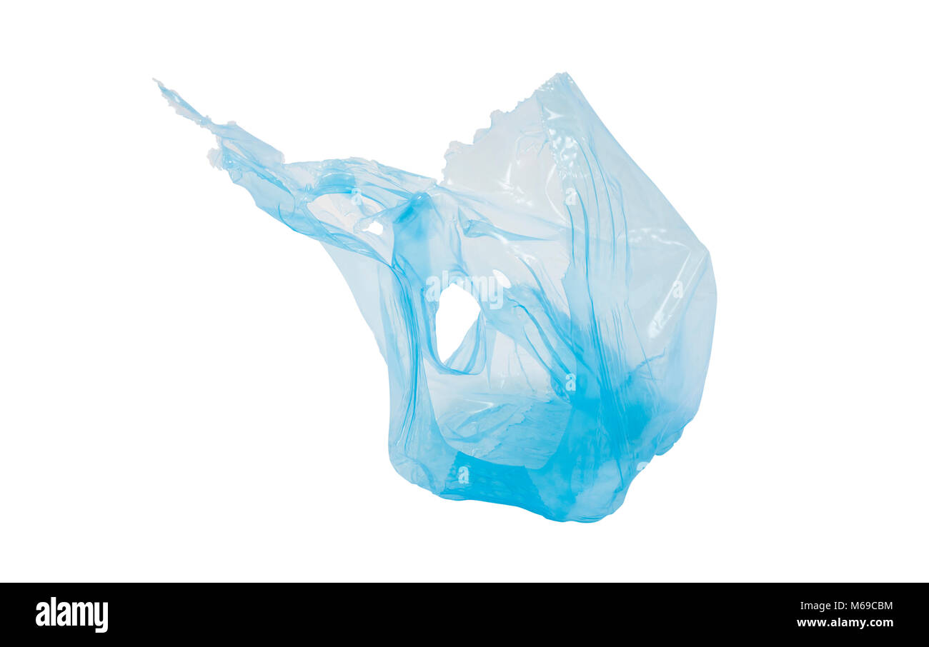 blue plastic bag for recycle concept Stock Photo Alamy