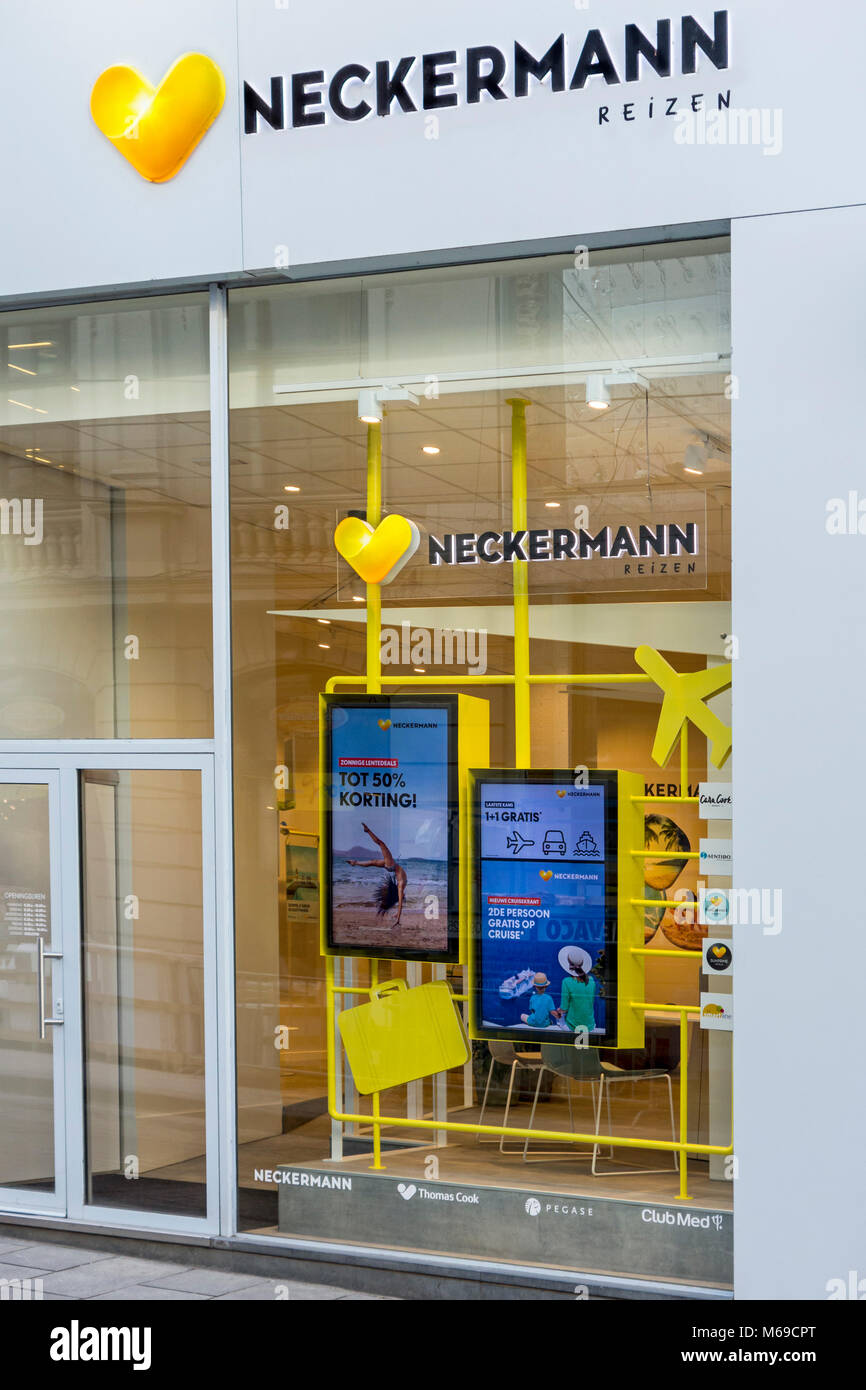 Neckermann Reizen travel shop / travel agency in Belgium Stock Photo