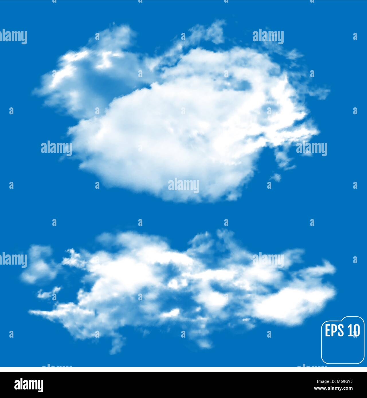 Blue sky clouds atmosphere air wind cloud Stock Vector Images - Alamy
