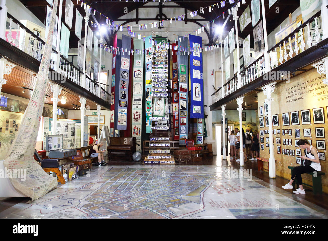 District Six Museum, a memorial to the 60 000 inhabitants of the inner-city area, who were forced to move in the 1960's, under the Apartheid gvt. Stock Photo