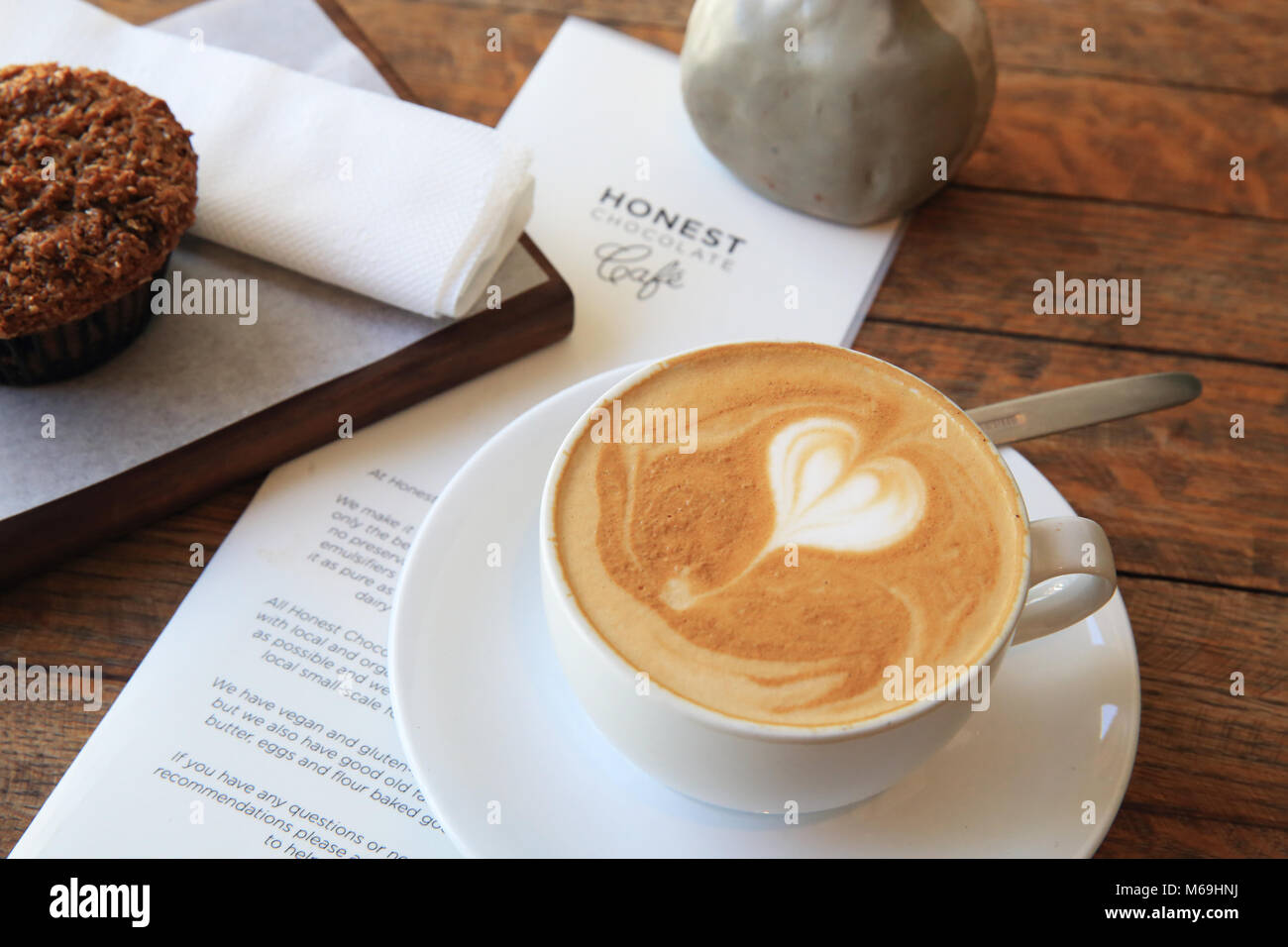 The Honest Chocolate Cafe on Wale Street in Cape Town, SA, a small