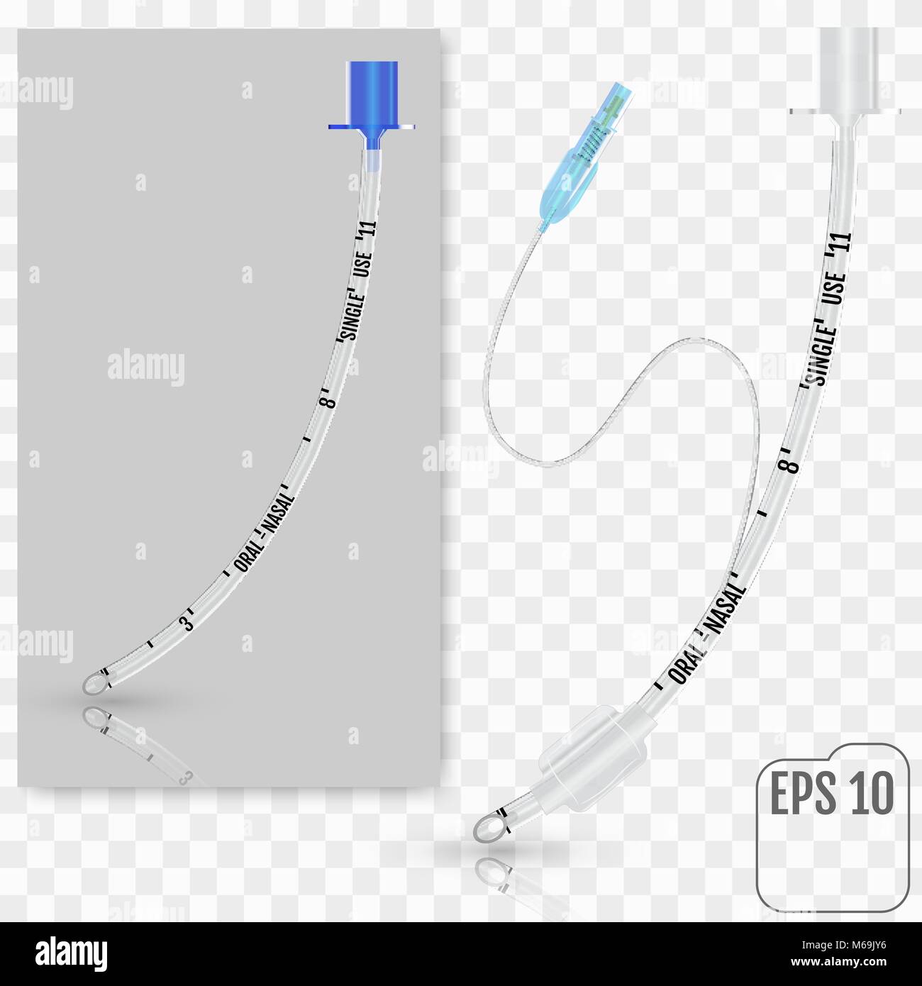 Tracheal endotracheal intubation tube with inflatable cuff and