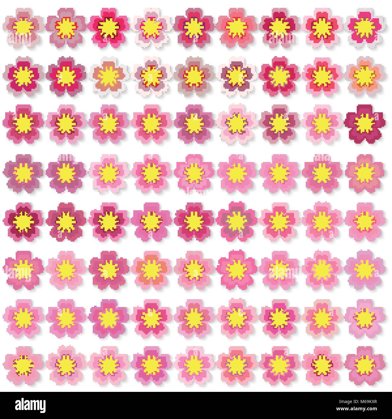 Cherry blossom icon Stock Vector Images - Alamy