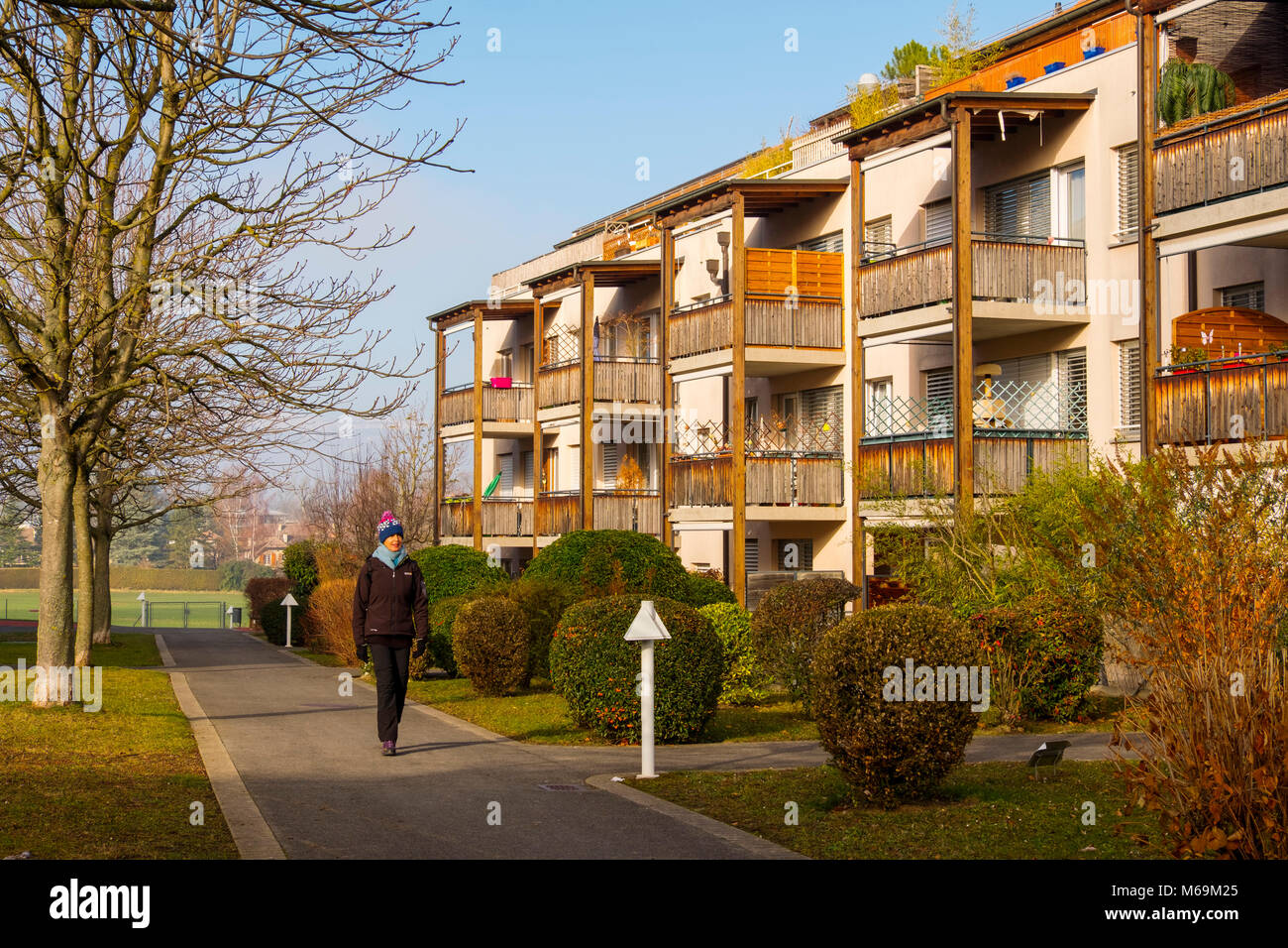 Residential apartment building. Troinex, Genève Suisse. Geneva