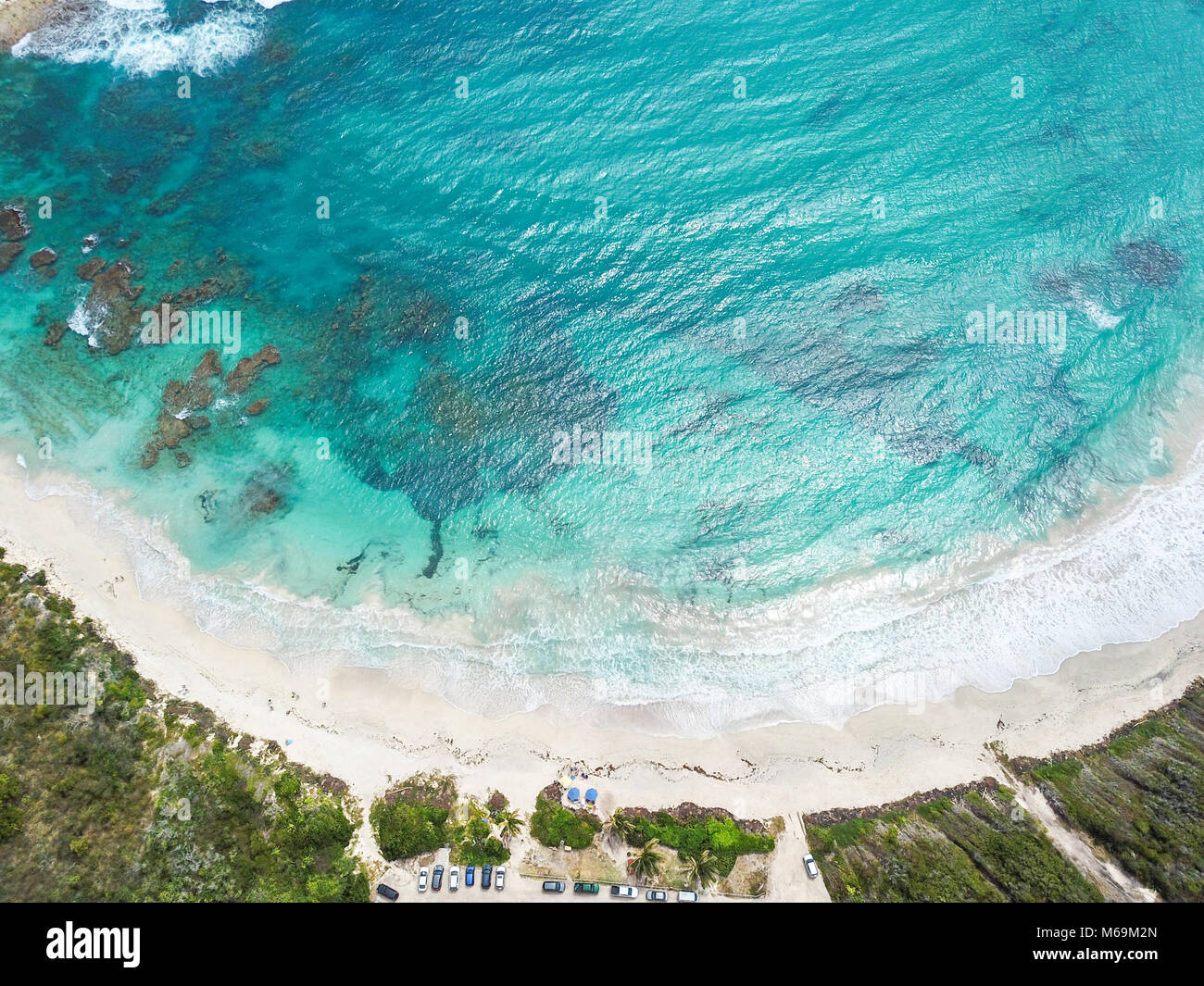 Half Moon Bay Beach, Antigua Stock Photo