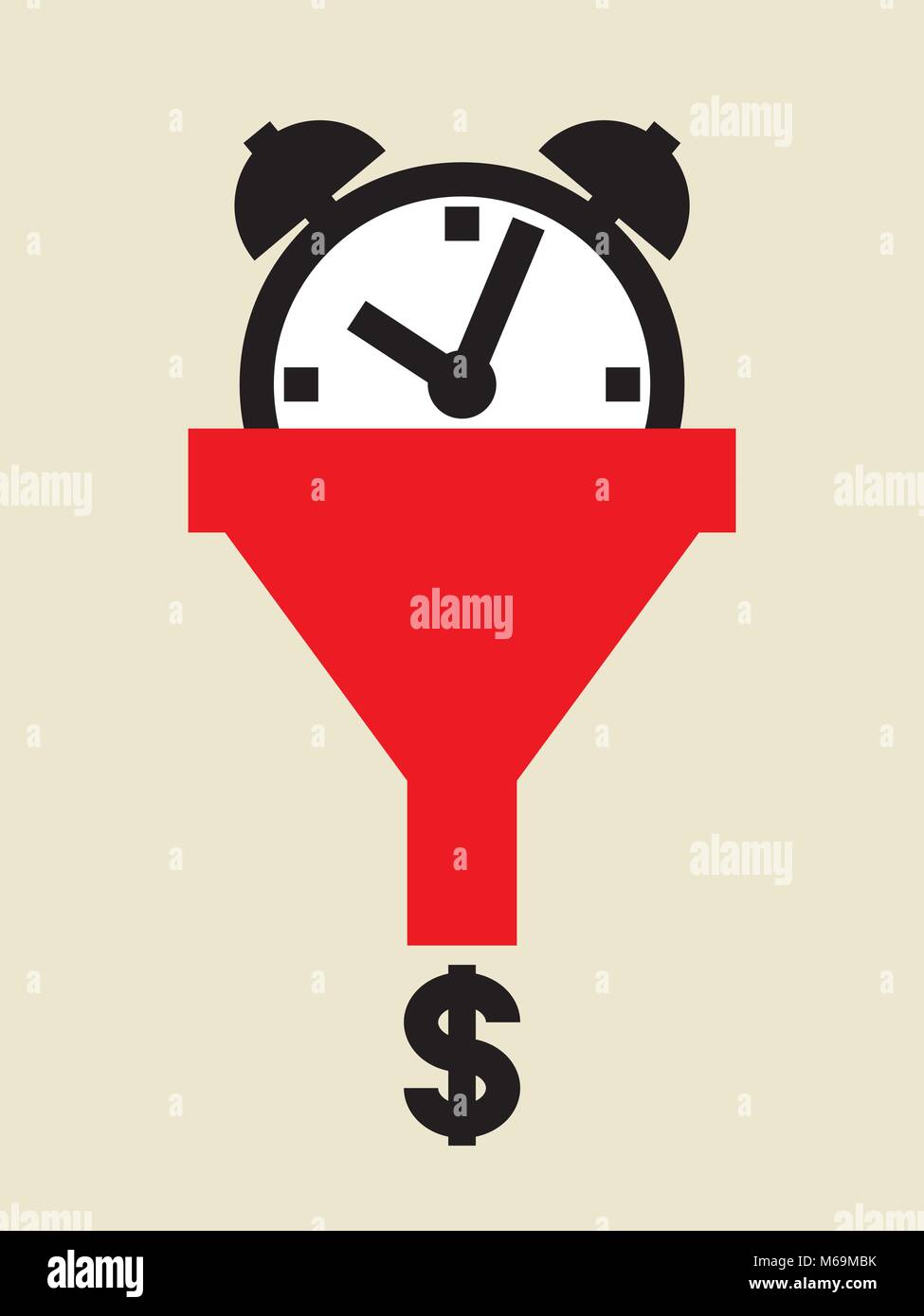 Time is money vector vectors hi-res stock photography and images - Alamy