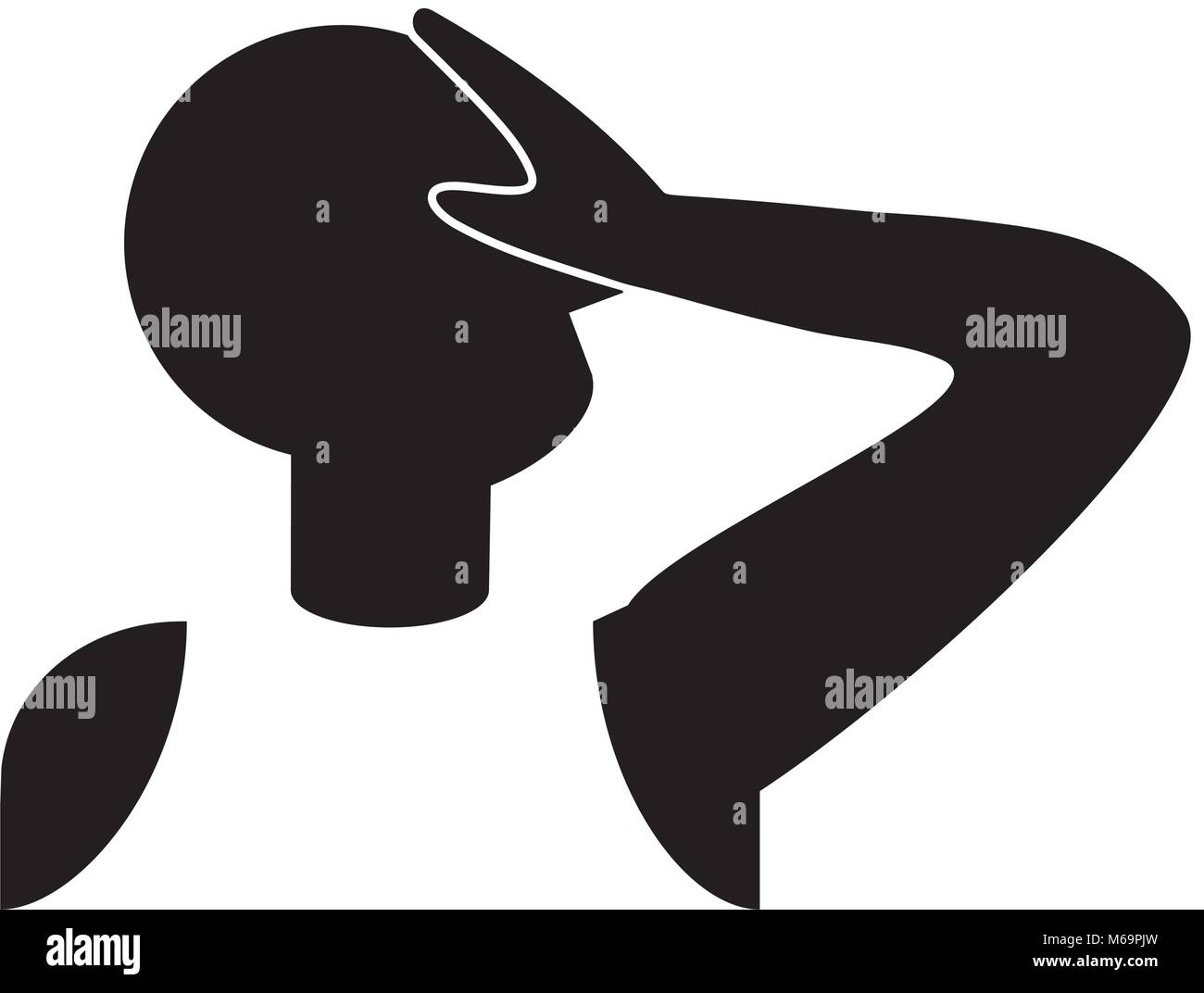 Facepalm - gesture of frustration, disappointment or embarrassment Stock Vector
