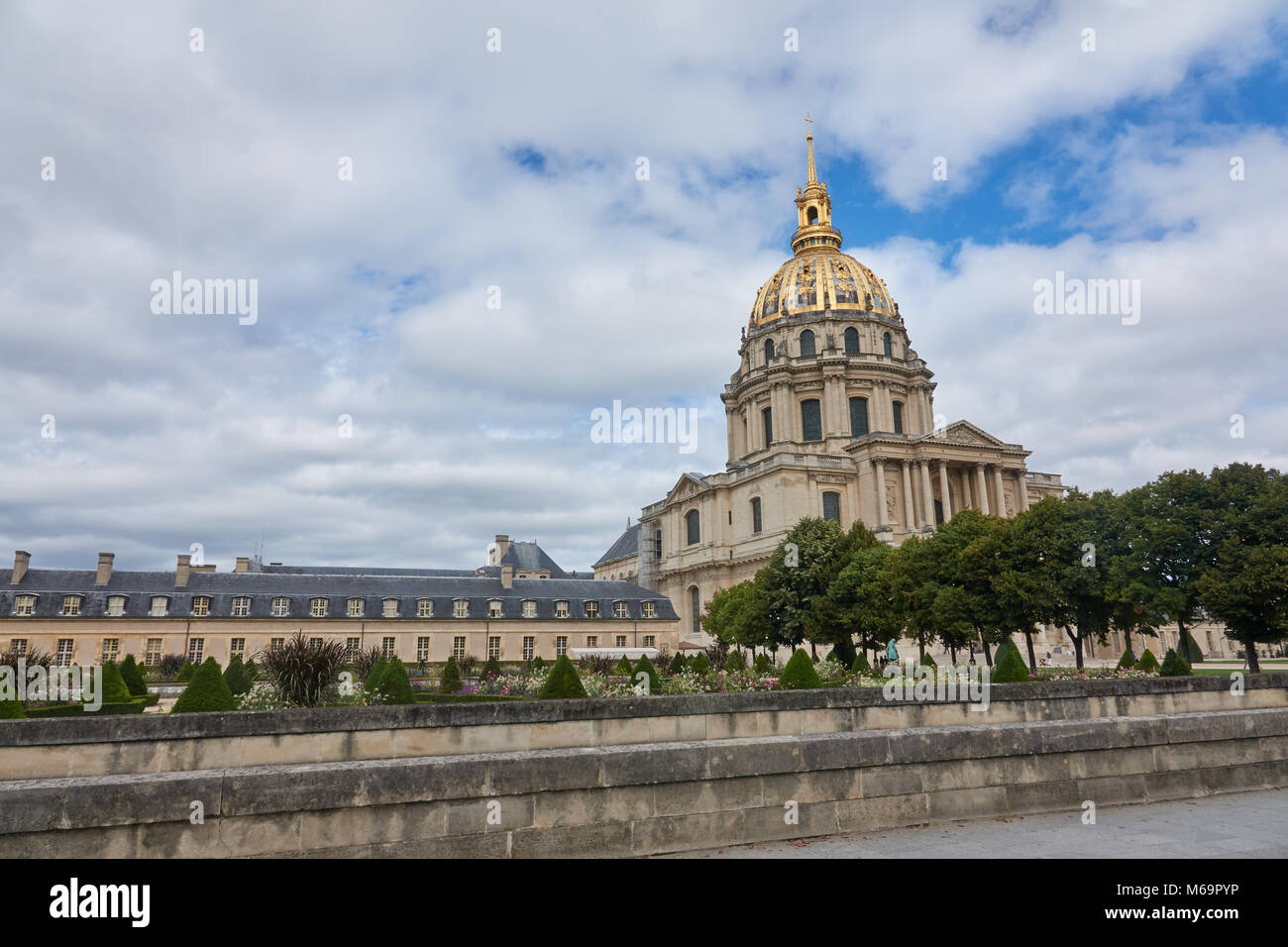 Les invalides. Attractions in Paris. Stock Photo