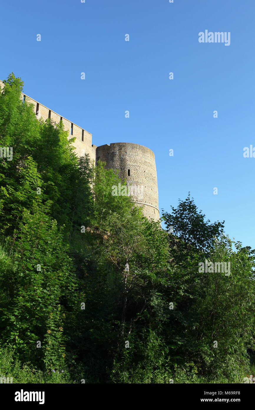 view of the fortified wall from the bottom Stock Photo - Alamy