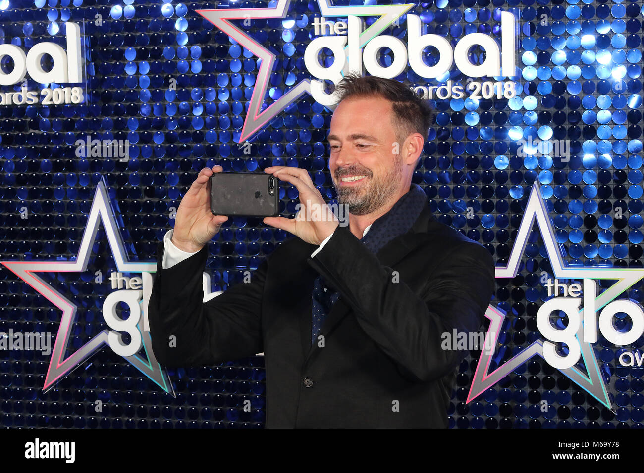 London, UK. 1st March, 2018. Jamie Theakston attends The Global Awards, a brand new awards show hosted by Global, the Media & Entertainment group at Eventim Apollo Hammersmith, London UK, 01 March 2018, Photo by Richard Goldschmidt Credit: Rich Gold/Alamy Live News Stock Photo