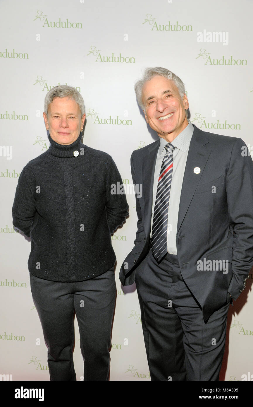 New York, USA. 1st March, 2018. Margaret Walker and David Yarnold attend the National Audubon Society Annual Gala at The Rainbow Room at 30 Rockefeller Plaza on March 1, 2018 in New York City. Credit: Ron Adar/Alamy Live News Stock Photo