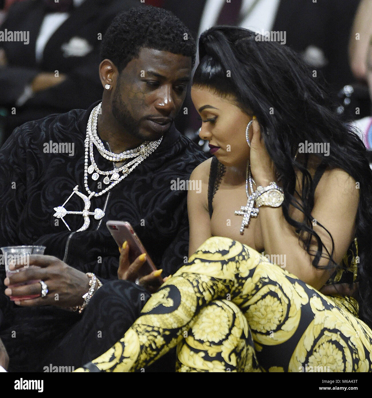 Miami, FL, USA. 01st Mar, 2018. Rapper Gucci Mane and his wife Stock Photo  - Alamy