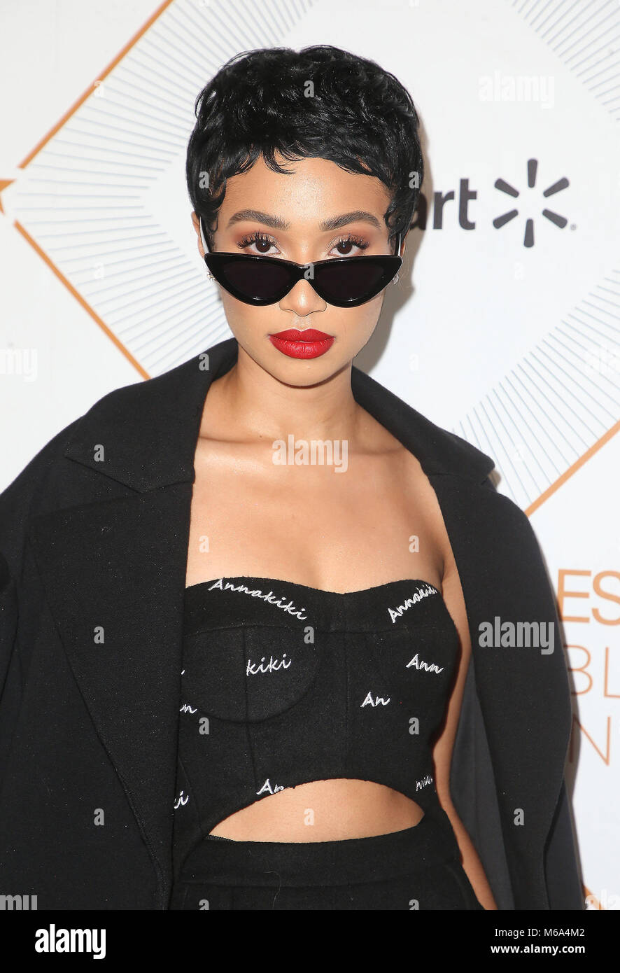 Beverly Hills, California, USA. 1st Mar, 2018. SYMPHANI SOTO attends 2018 Essence Black Women In Hollywood Oscars Luncheon held at the Regent Beverly Wilshire Hotel. Credit: F. Sadou/AdMedia/ZUMA Wire/Alamy Live News Stock Photo