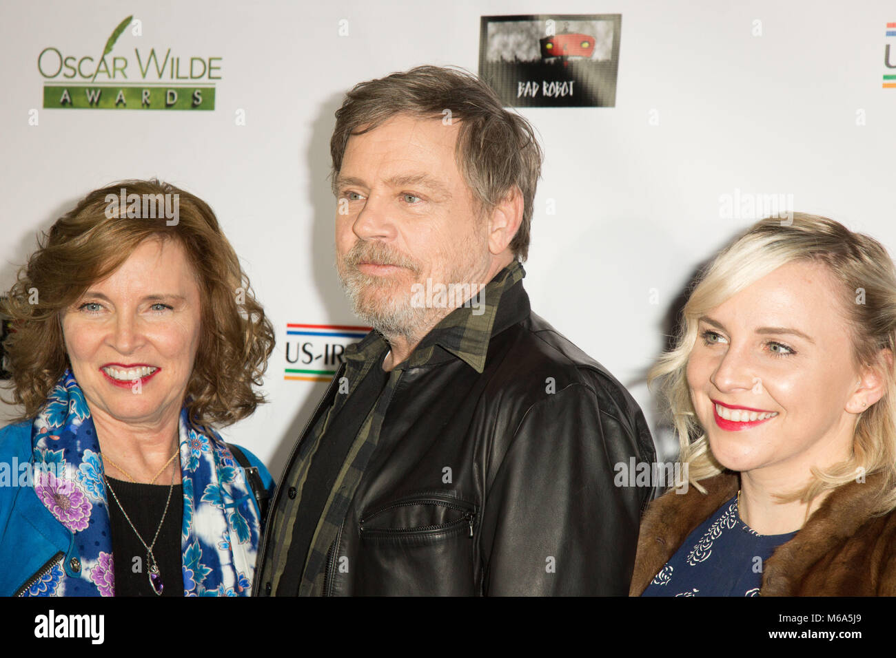 Santa Monica, USA. 01st Mar, 2018. Marilou York, Mark Hamill, and