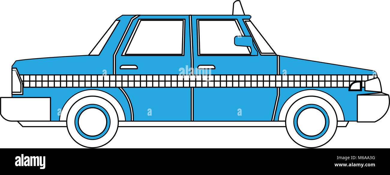 Taxi cab vehicle Stock Vector