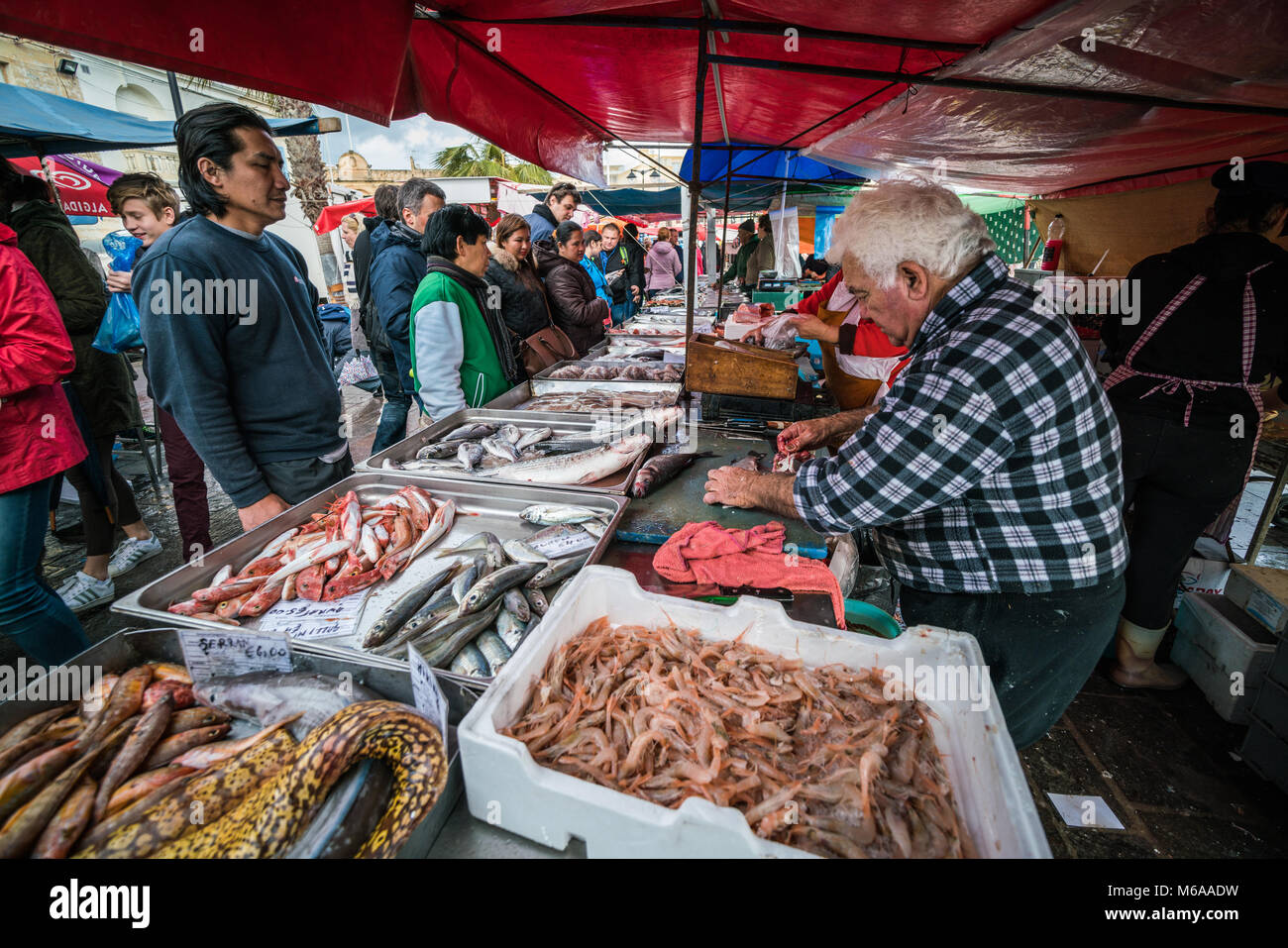 Local fish market, Marsaxlokk, Malta, Europe Stock Photo Alamy