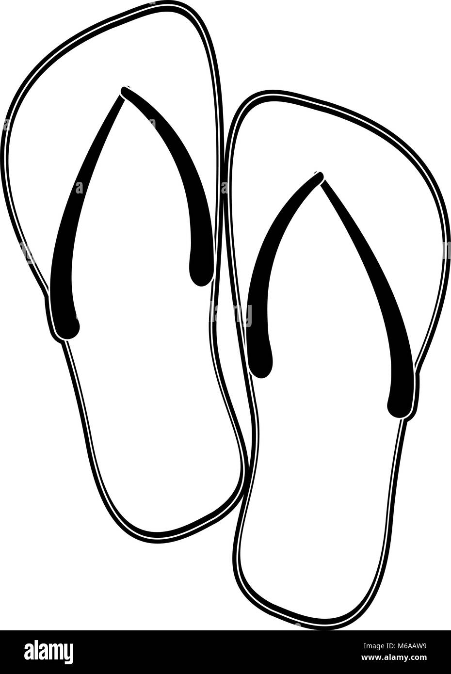 Flip flops cartoons Stock Vector Image & Art - Alamy