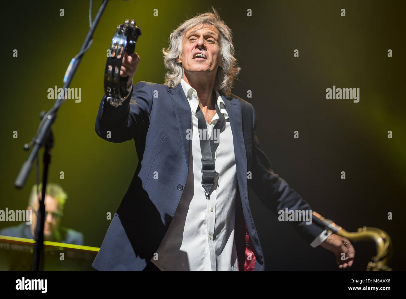 Wroclaw, Poland. 27th February, 2018. Concert of band Dire Straits Experience. Picture:  Chris White. Stock Photo