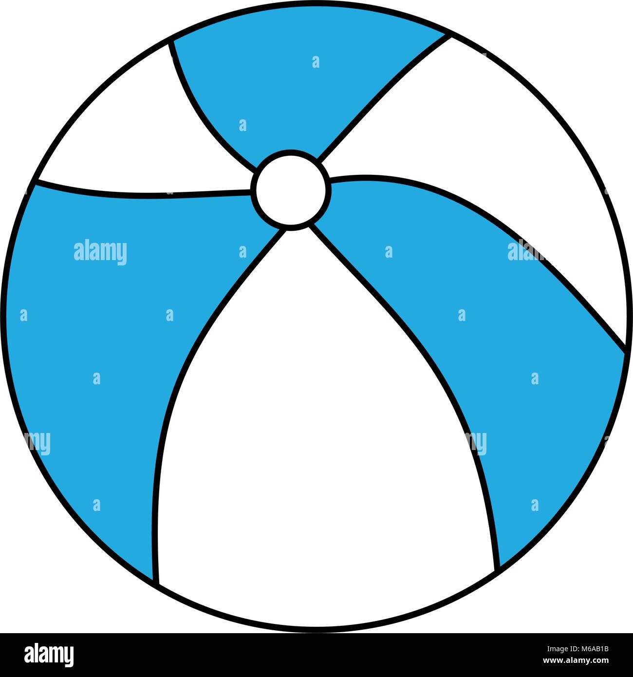 Beach ball isolated Stock Vector Image & Art - Alamy