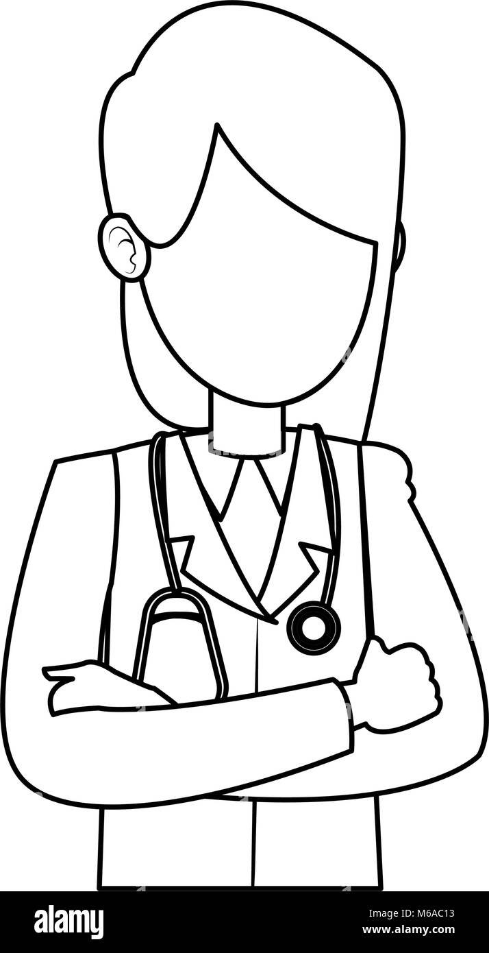 cartoon female doctor images