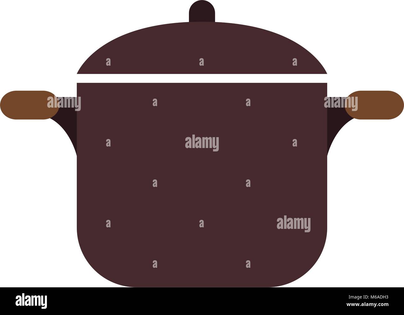 Black square pot Stock Vector Images - Alamy