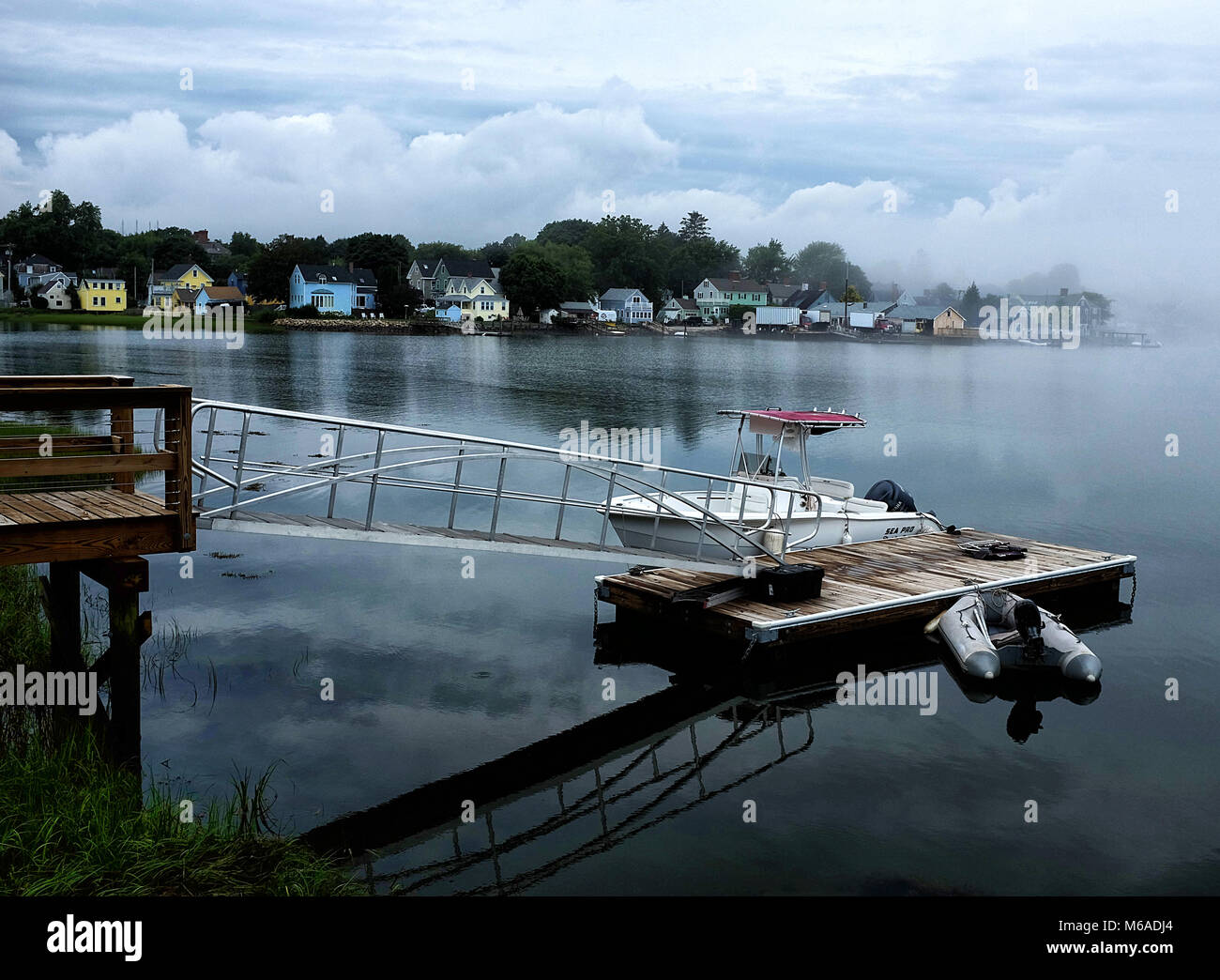 Boats mooring near Portsmouth New Hampshire Stock Photo Alamy