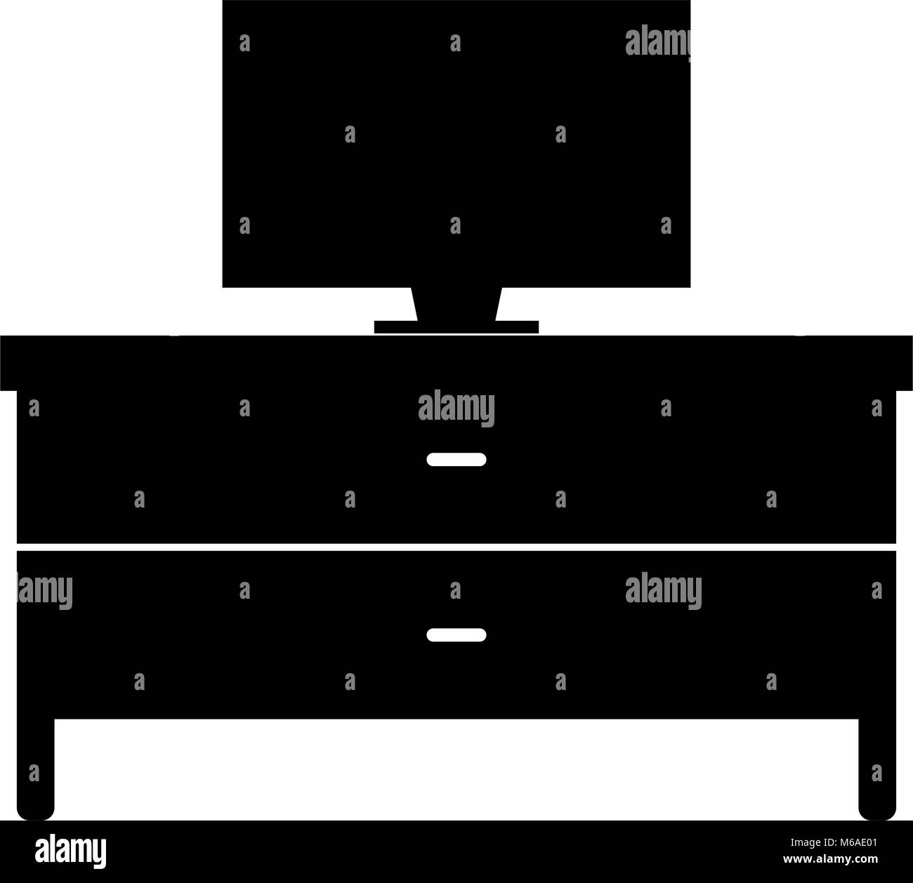 tv table icon Stock Vector Image & Art - Alamy