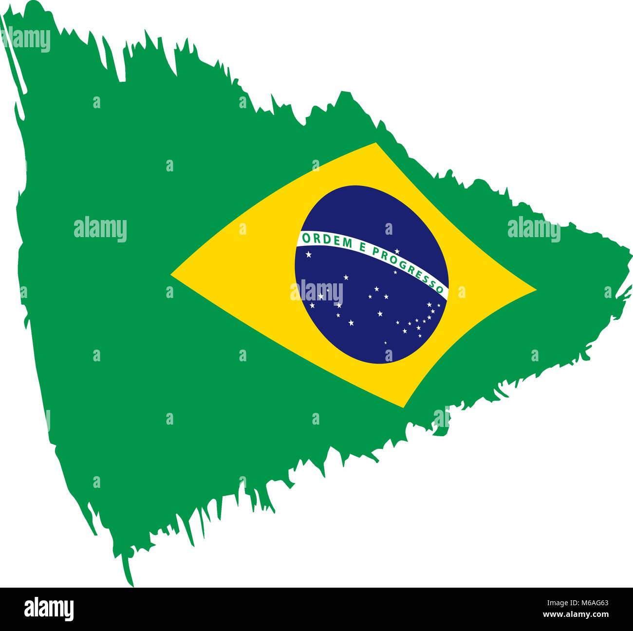 Brazil flag, vector illustration Stock Vector Image & Art Alamy
