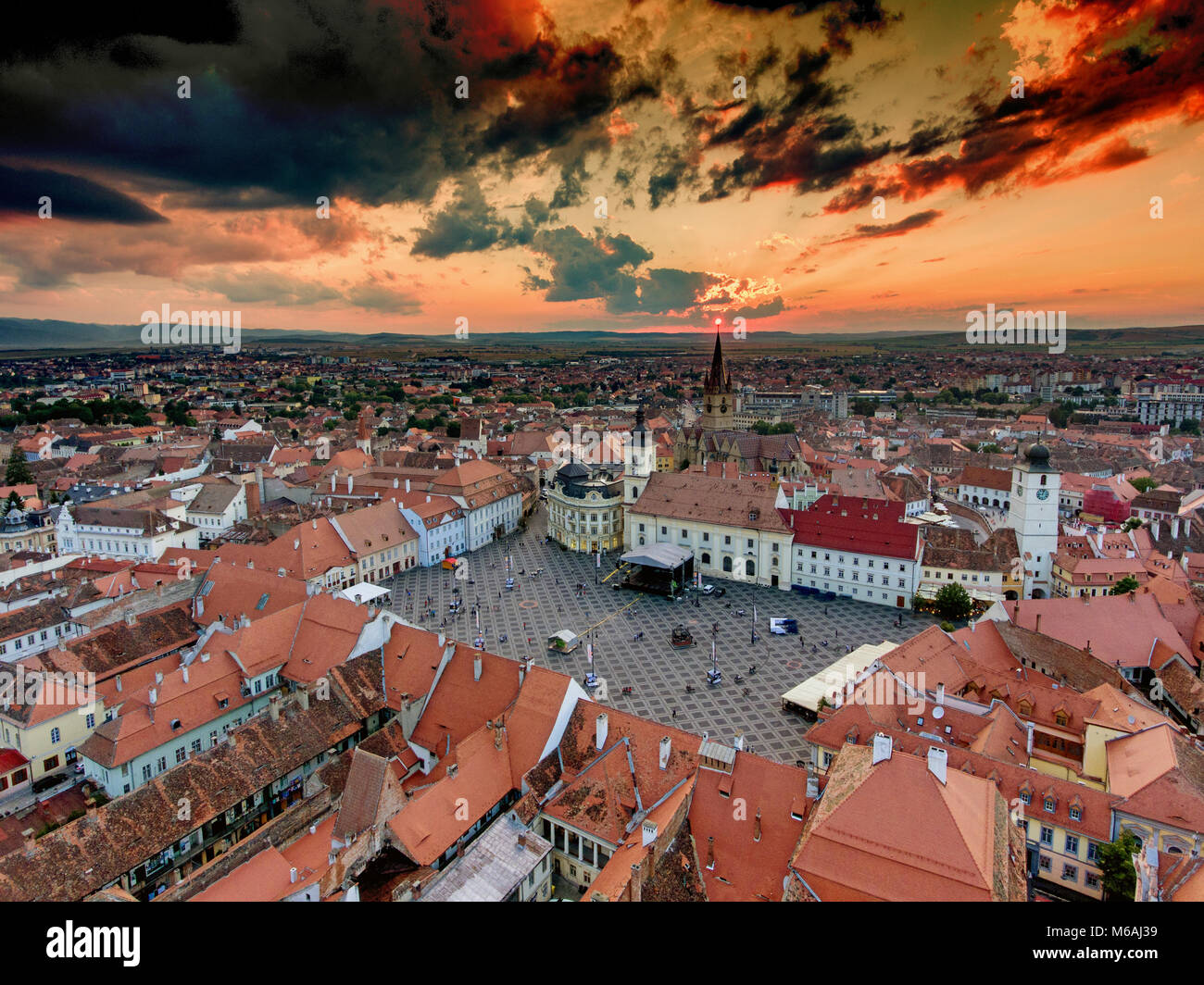 Sibiu, Hermannstadt In Transylvania Canvas Print