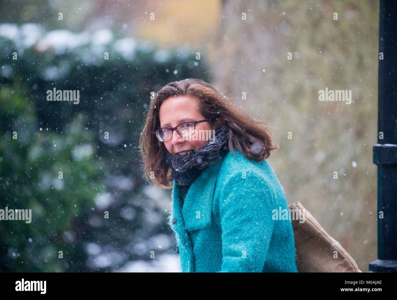 Baroness Evans of Bowes Park, also known as Natalie Evans, Leader of the House of Lords and Lord Privy Seal arrives in Downing Street. Stock Photo