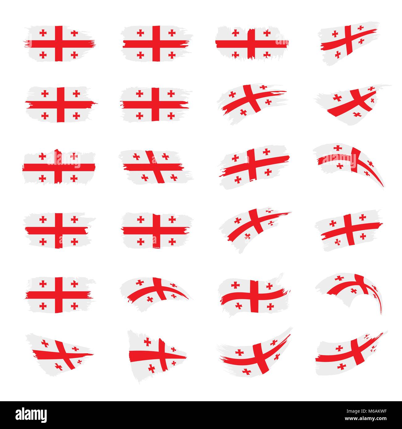 Georgia flag, vector illustration Stock Vector Image & Art - Alamy