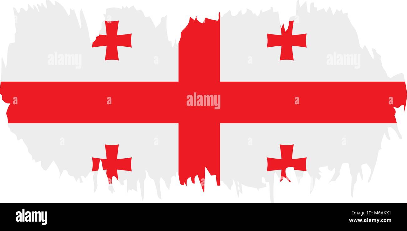 Georgia flag, vector illustration Stock Vector Image & Art - Alamy