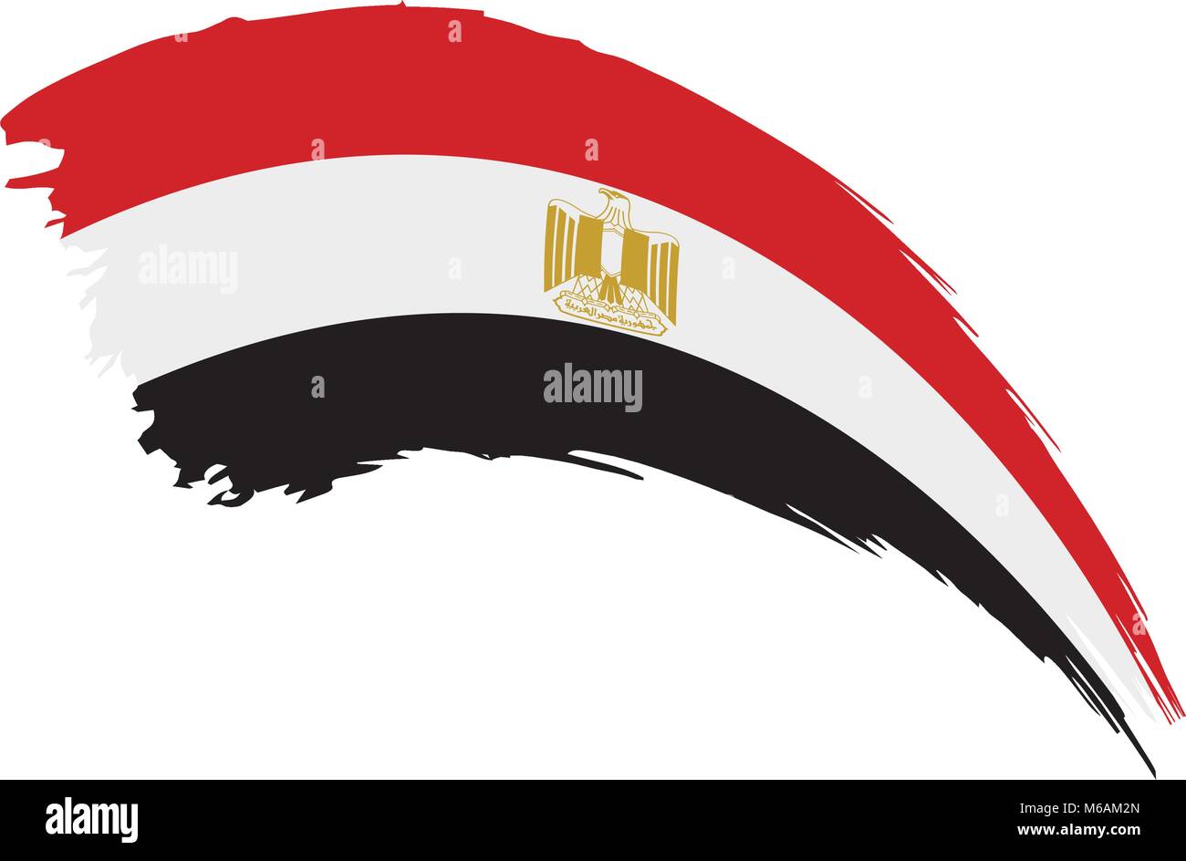 Egypt flag, vector illustration Stock Vector Image & Art - Alamy