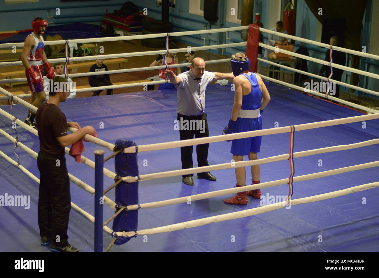 Kovrov, Russia. 22 December 2016. Competitions boxing in the sports ...