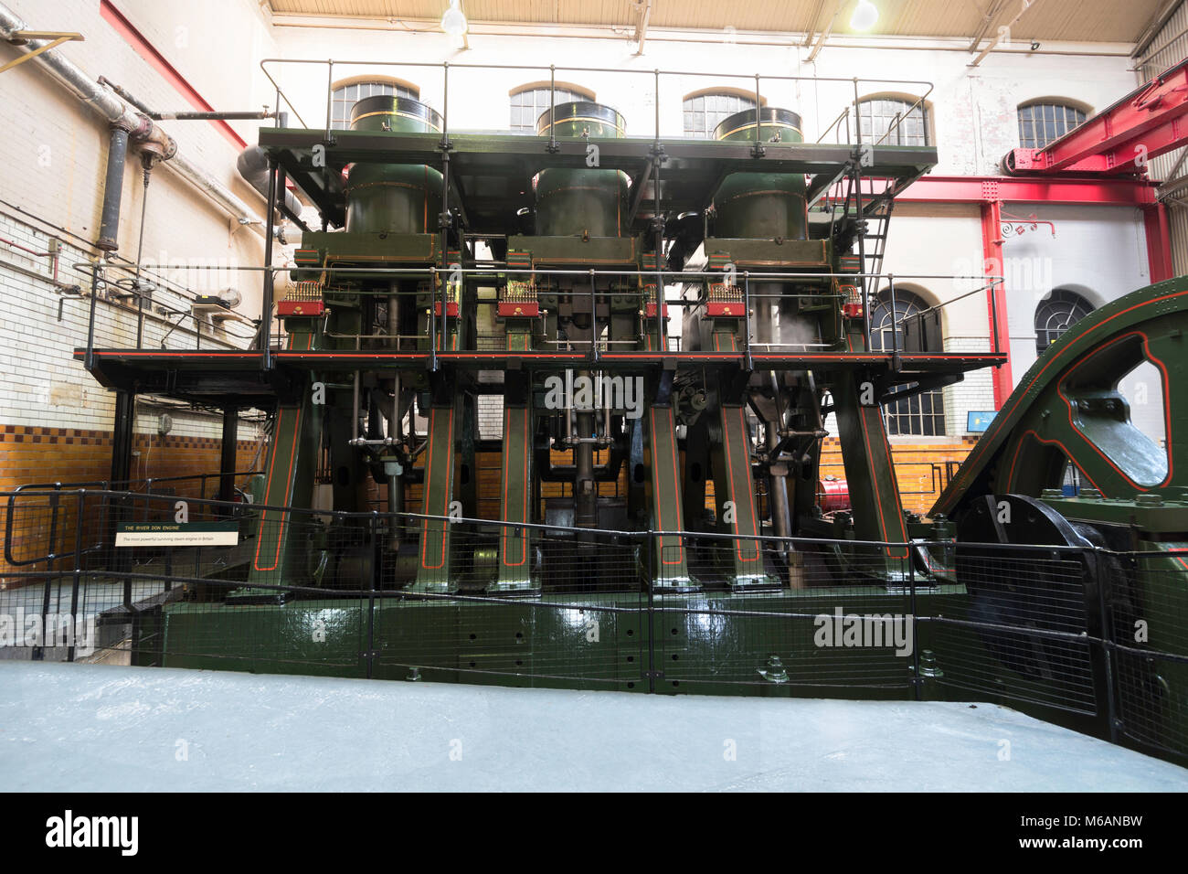 The River Don Engine, UK's most powerful working steam engine, Kelham Island Museum, Sheffield, England, UK Stock Photo