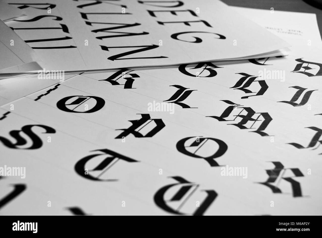 Paper hand written word Black and White Stock Photos & Images - Alamy