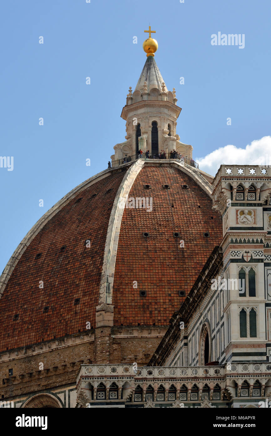 Dome of the Cathedral of Santa Maria del Fiore in Firence - Italy Stock ...