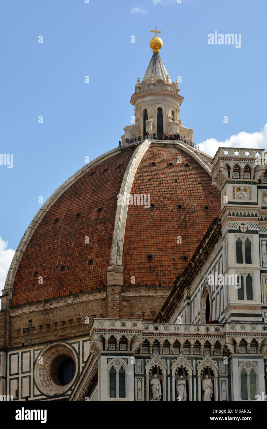 Dome of the Cathedral of Santa Maria del Fiore in Firence - Italy Stock ...