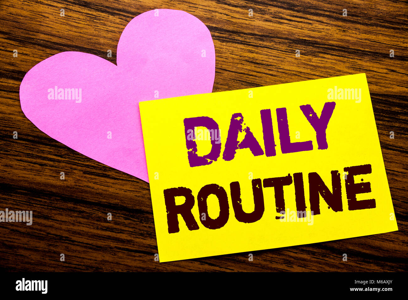 Hand writing text caption inspiration showing Daily Routine. Business ...