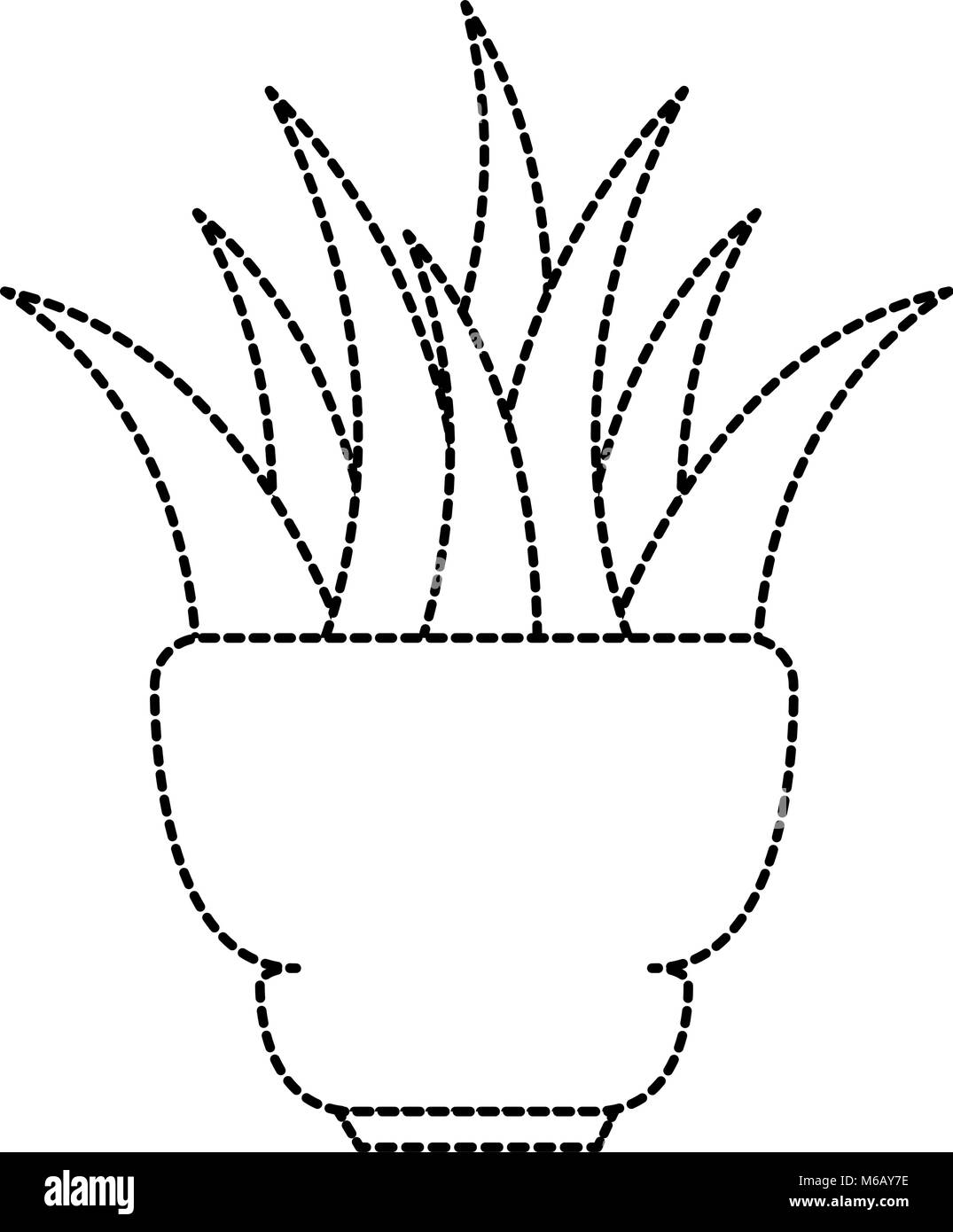 beautiful houseplant in pot Stock Vector Image & Art - Alamy