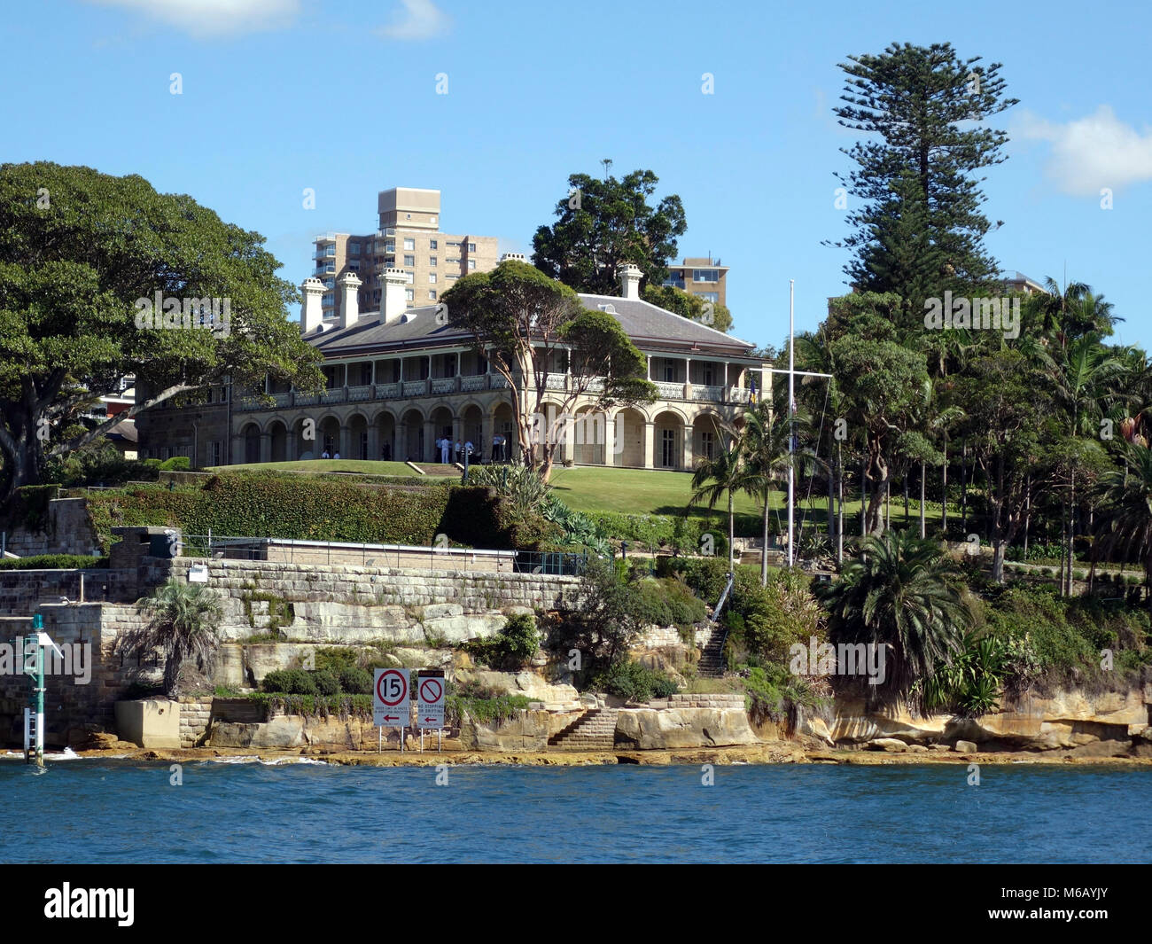 Admiralty House, the official residence  of the Governor-General of the Commonwealth of Australia Stock Photo