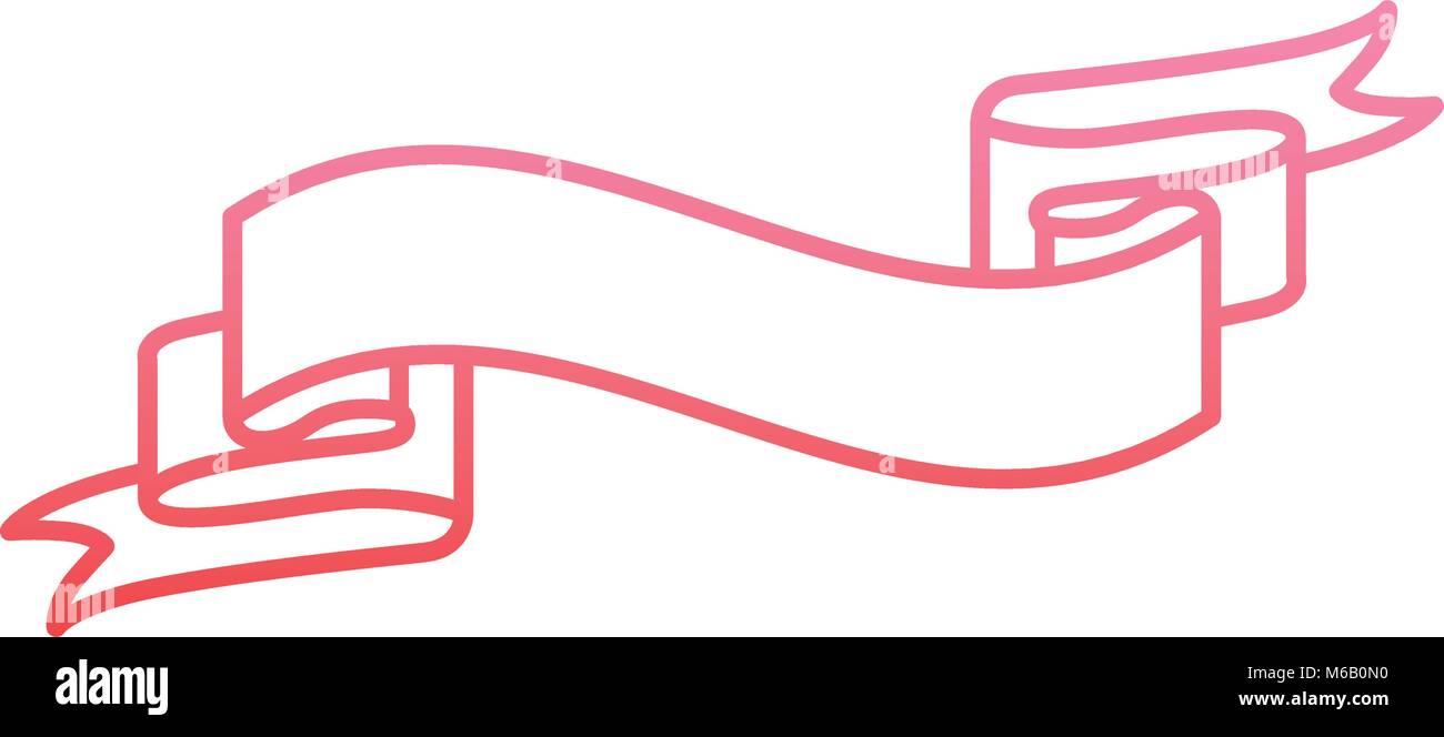 pink ribbon banner decoration ornament Stock Vector Image & Art - Alamy